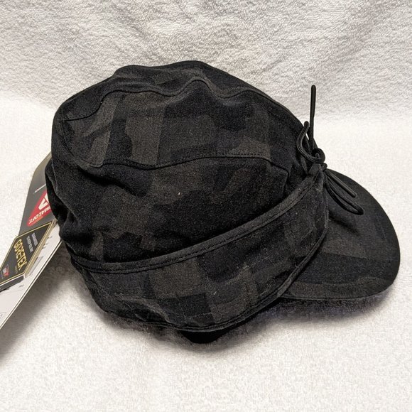 The North Face Gore-Tex Cryos Earflap Hat Black Jacquard L/XL NWT - Picture 2 of 6